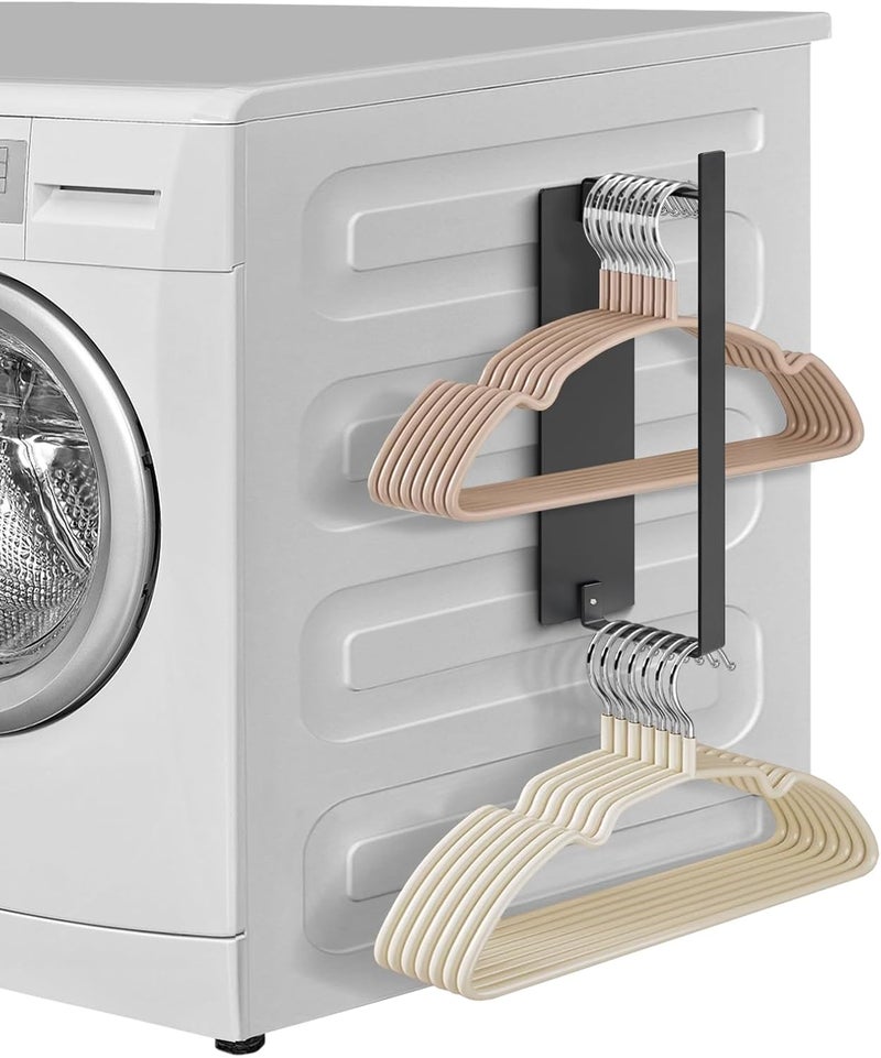 Sunoyar Hanger Organizer Stacker, Strong Magnetic Hanger Holder for Laundry Room Dryer/Washer, Clothes Hanger Organizer Extra Large 8.5cm/3.35 inch for 1Pack Black - Image 1